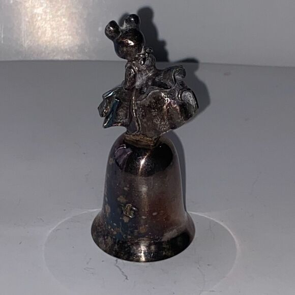 New England Collectors Society Bell Beatrix Potter Hunca Munca Silver Plate - Picture 6 of 9